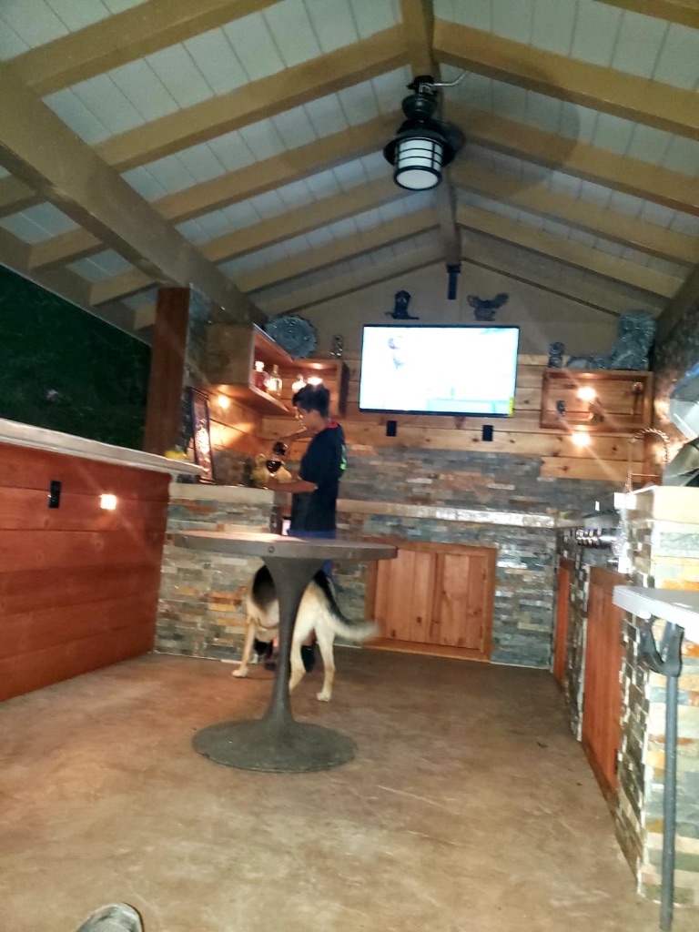 Outdoor bar and pavilion