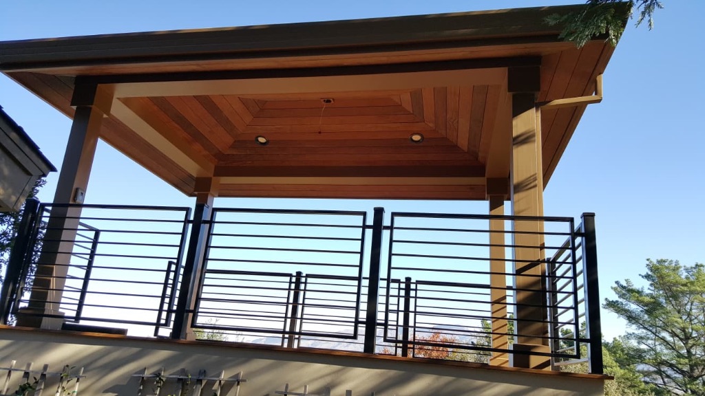 Covered Patio Deck Railing